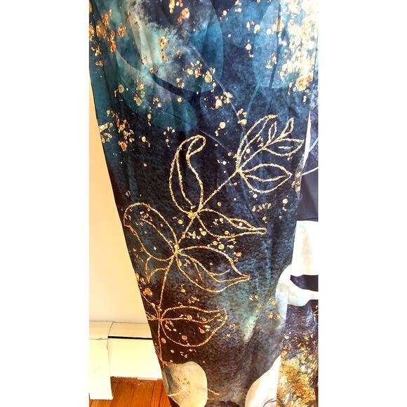 averie Kaylani Draped Midi Dress Floral Magic Print, NWT, NEW, Sz M - Picture 11 of 12